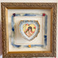 Antique 1900s Valentine Shadow Box Framed Love Letter – Victorian Silk Details