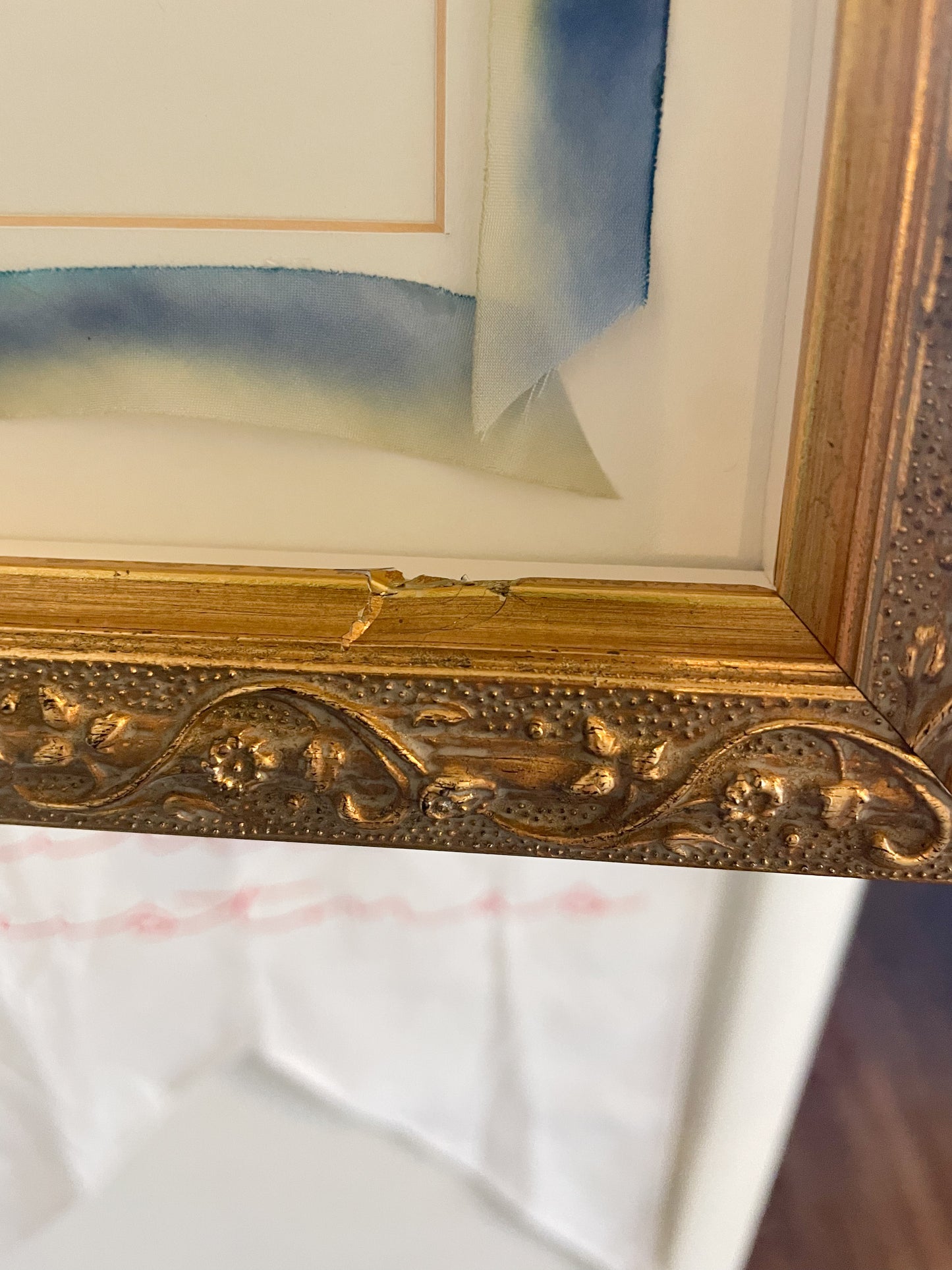 Antique 1900s Valentine Shadow Box Framed Love Letter – Victorian Silk Details