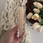 Wall Hanging Vintage Handkerchief Inside Wood Embroidery Hoop