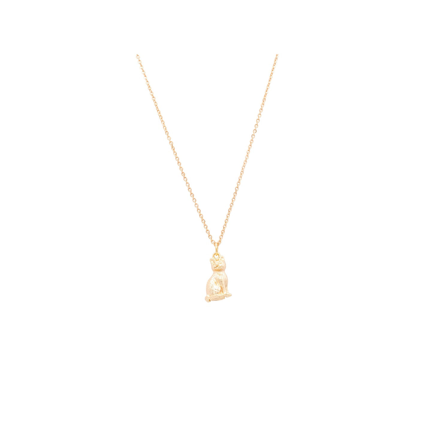 Kitten Cat Animal Charm Necklace Dainty Pet Kitty