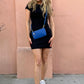 Olive Faux Leather Kendall Crossbody/Wristlet with Twist Lock Closure Handbag Purse