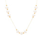 Freshwater Pearl Strand and Gold Beads Necklace
