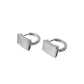 Mother of Pearl Huggie 14k Gold or Sterling Silver Earring