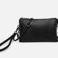 10 Colors Faux Leather Riley Monogrammable 3 Compartment Crossbody and Wristlet