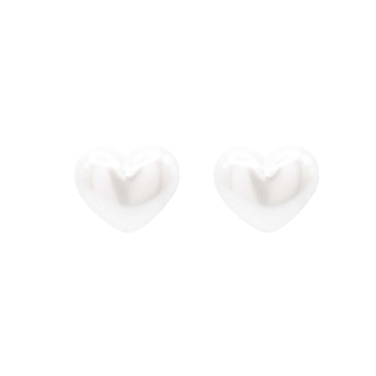 Heart Shape Freshwater Pearl Post Stud Earring Love Gemstone