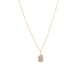 Agate Gemstone Necklace Semi-Precious Dainty Geometric