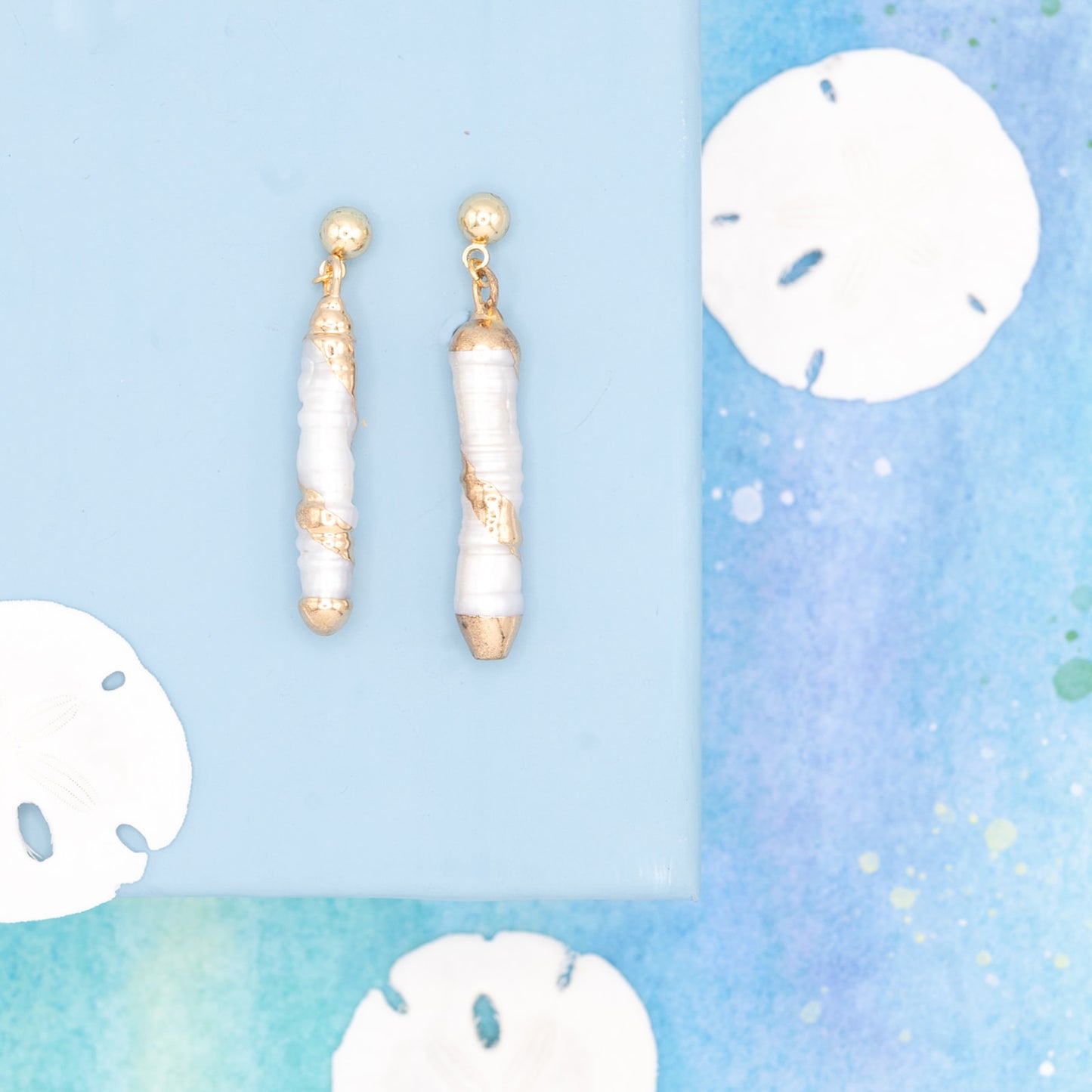 Freshwater Pearl and 14k Gold Post Earring Hypoallergenic