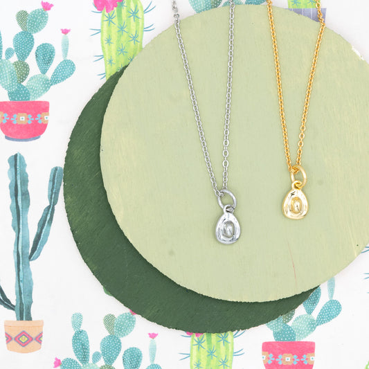 14k Gold Cowboy Boot Western Charm Necklace Hypoallergenic