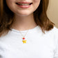 Santa Hat Star Enamel Charm Necklace Children's