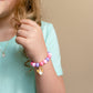 Angel Spiritual Religion Charm Stretch Bead Bracelet Children's Jewelry
