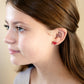 Double Heart Enamel Post Stud Earring Children's Jewelry