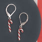 Candy Cane Dangle Earrings Hypoallergenic Christmas