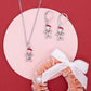 Santa Gingerbread Charm Necklace Hypoallergenic Gold Silver