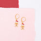 Santa Gingerbread Man Dangle Earrings Hypoallergenic