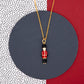 Toy Soldier Charm Necklace Gold Christmas Hypoallergenic