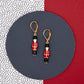 Toy Soldier Dangle Earrings 14k Gold Christmas