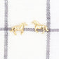14k Gold Horse Post Stud Earring Hypoallergenic