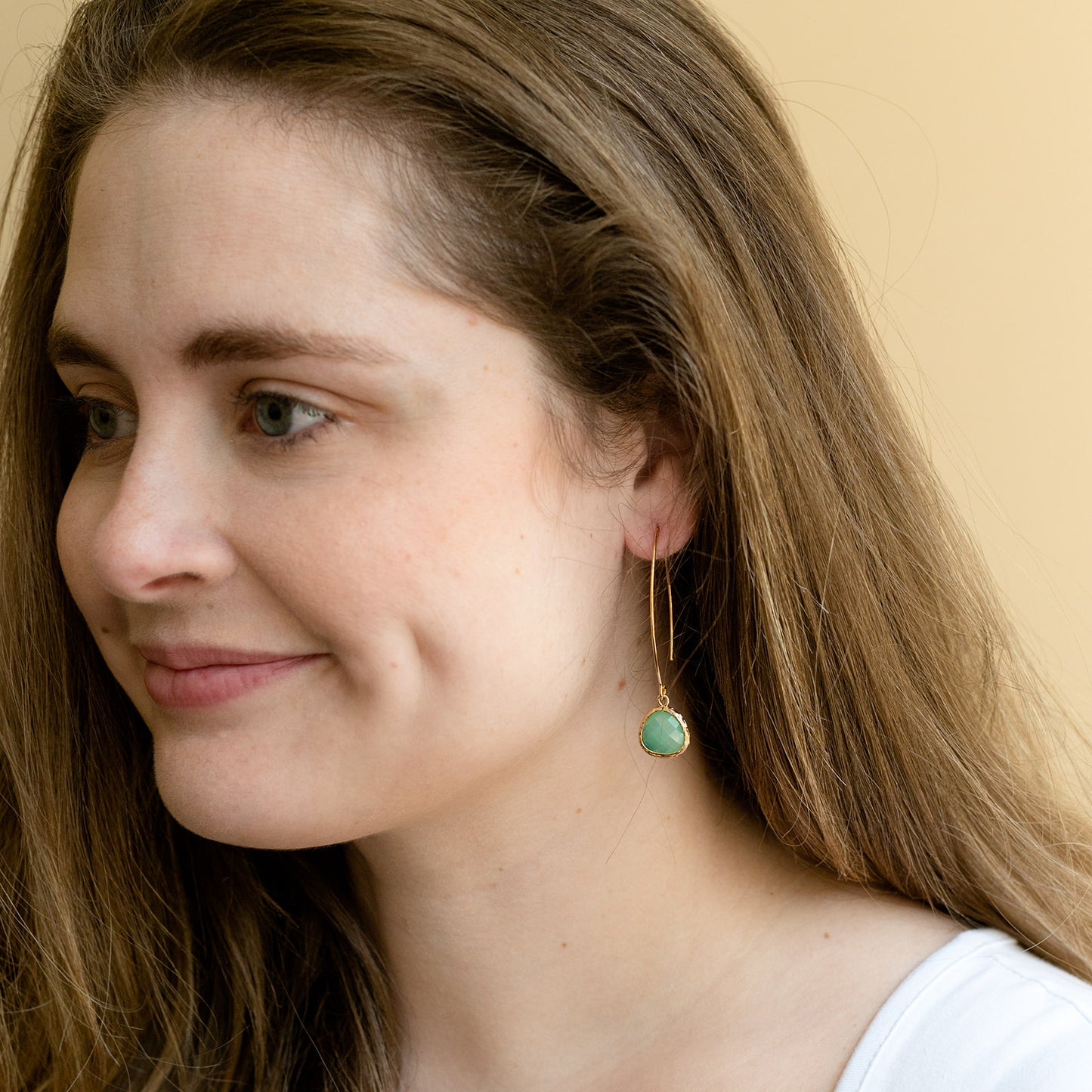 BUNDLE AND SAVE Gemstone Threader Earrings — Delicate Thread-Through in Multiple Colors (Buy One, Get One 20% Off)