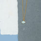 14k Gold Evil Eye Opalite Turquoise Charm Necklace Hypoallergenic