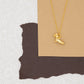 14k Gold or Silver Dachshund Sitting Dog Charm Necklace Hypoallergenic Gift