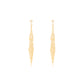 Star Cubic Zirconia Tassel Post Dangle Earring Celestial