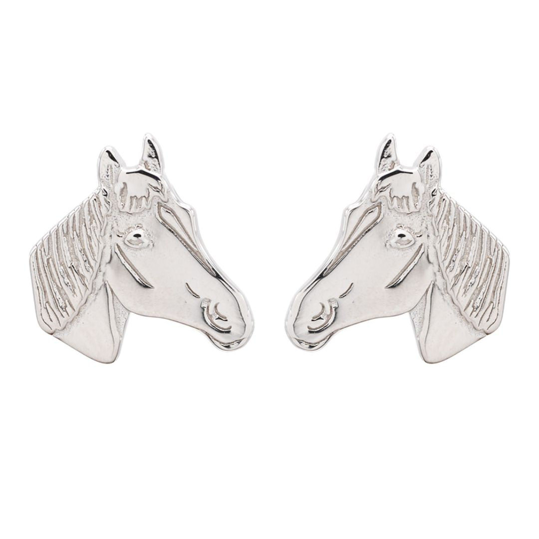Horse Head Animal Post Stud Earring Equestrian Gift Giving