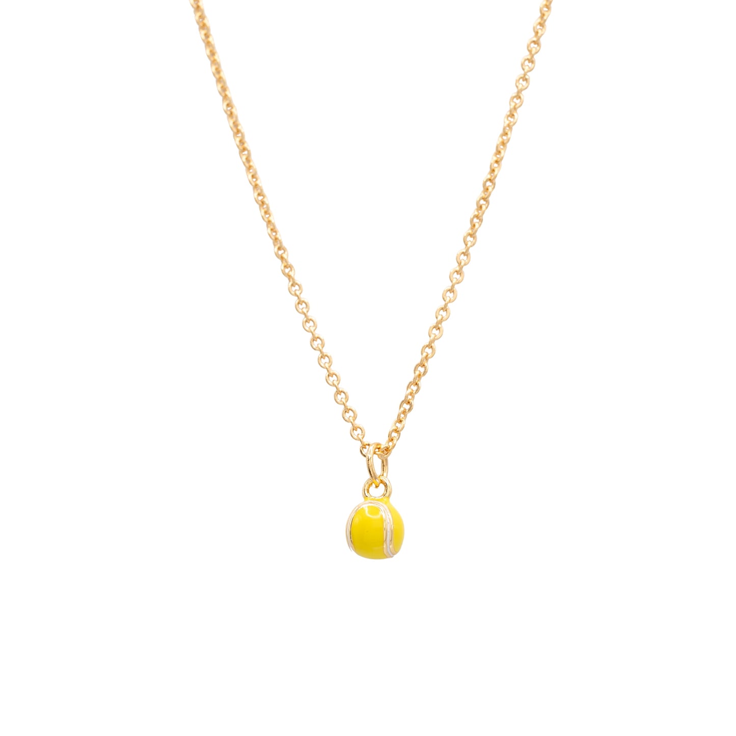 Tennis Ball Charm Pendant Necklace Sport Gift Giving