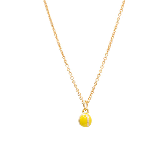 Tennis Ball Charm Pendant Necklace Sport Gift Giving