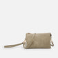 10 Colors Faux Leather Riley Monogrammable 3 Compartment Crossbody and Wristlet