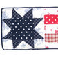 Patriotic Star Patchwork 4th Of July Throw Pillow