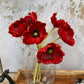 11" Real Touch Poppy-6 stems per bundle