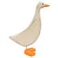 Distressed Carved Wooden Mama Duck Porch Goose- 13.75”H