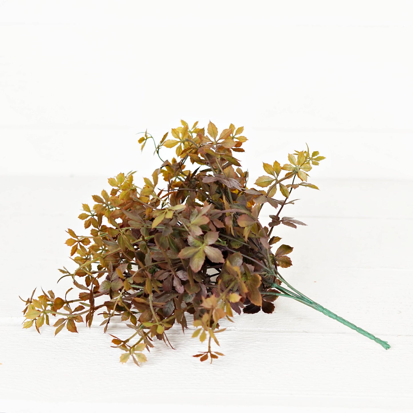 16" Sage & Brown Sweetgum Leaves Bush