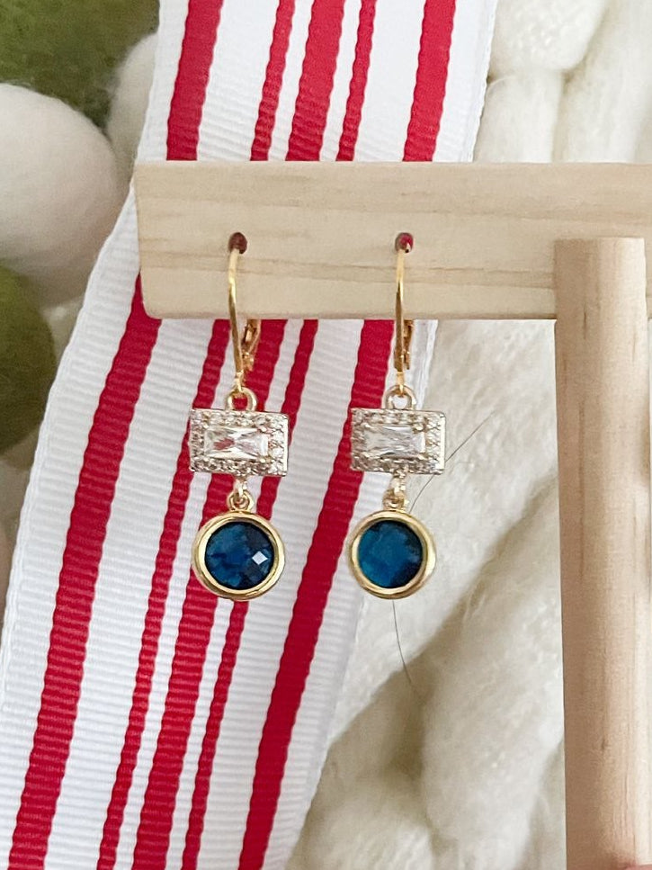 One of a Kind LIMITED 14k Gold or Sterling Silver Double & Triple Gemstone Earrings