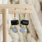 One of a Kind LIMITED 14k Gold or Sterling Silver Double & Triple Gemstone Earrings