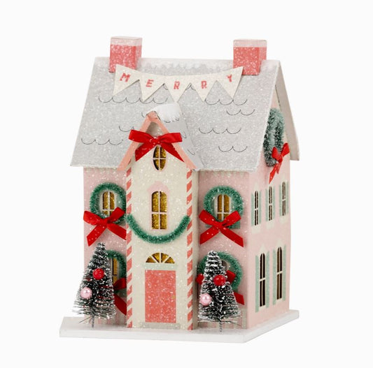 Christmas Village Merry House House Decor Putz Inspired