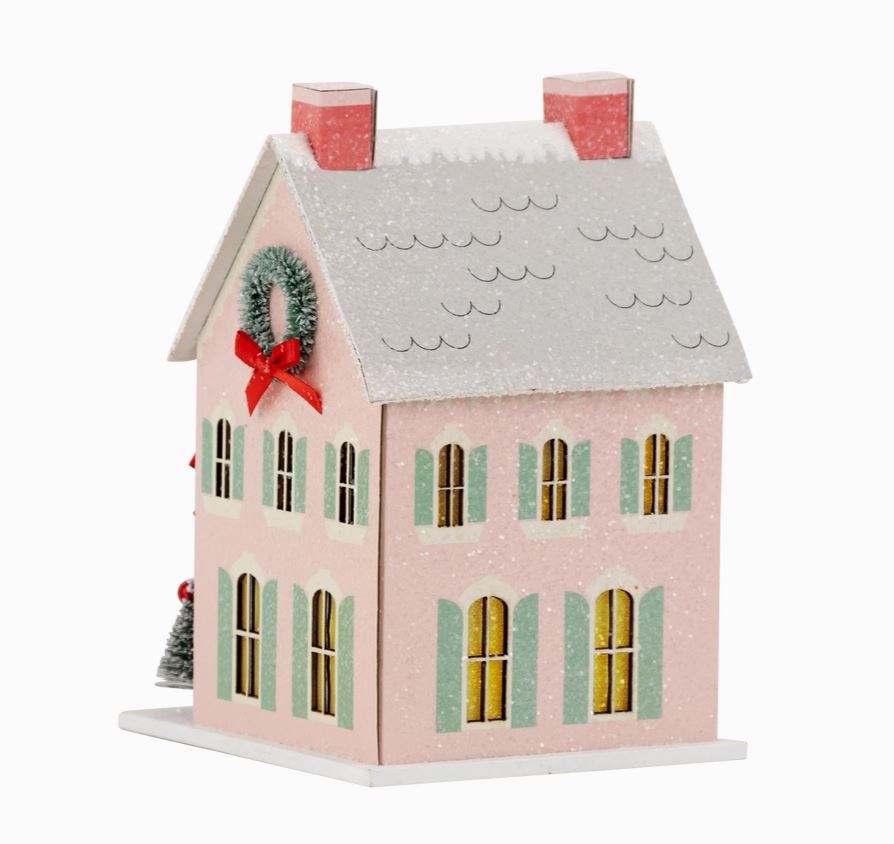 Christmas Village Merry House House Decor Putz Inspired