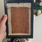 Vintage Crewel Needlework Embroidered Purple Flowers Professionally Framed Art