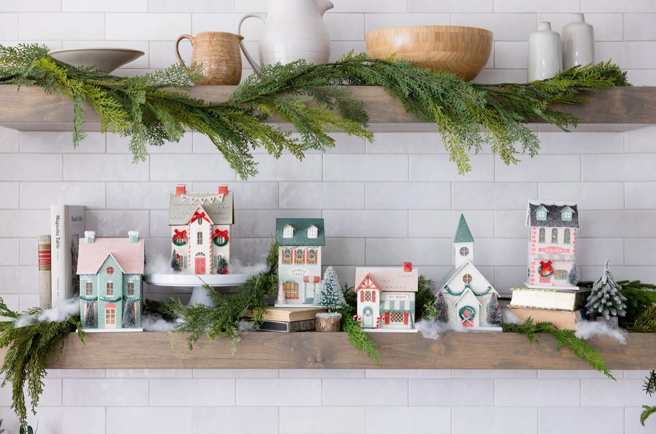 Christmas Village Merry House House Decor Putz Inspired