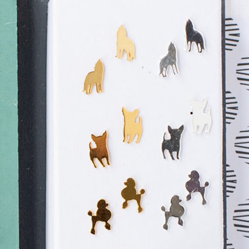 Poodle Dog Post Earrings