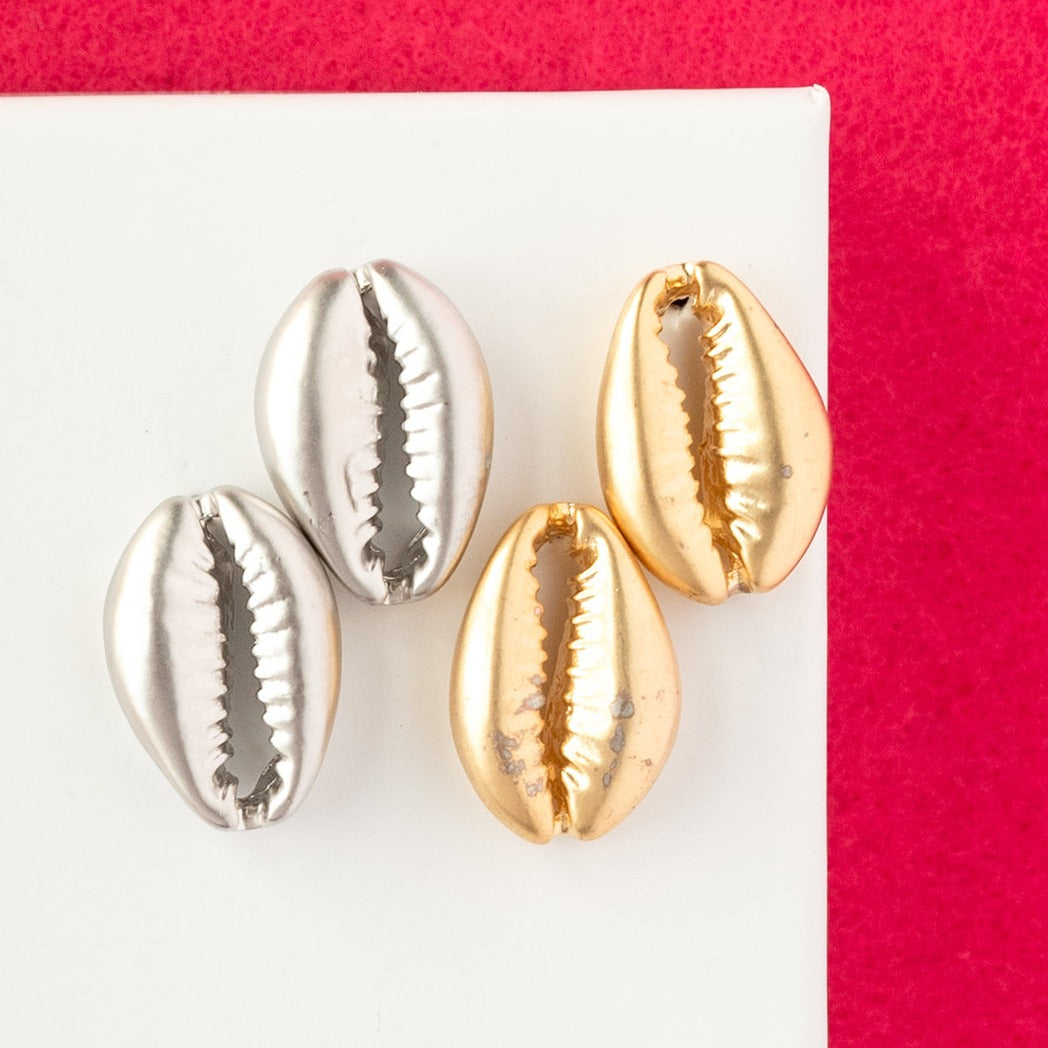 Cowrie Shell Post Earring