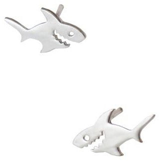 Rebecca Jewelry Shark Post Silver Earring.jpg