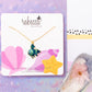 Blue Fish Enamel Charm Necklace