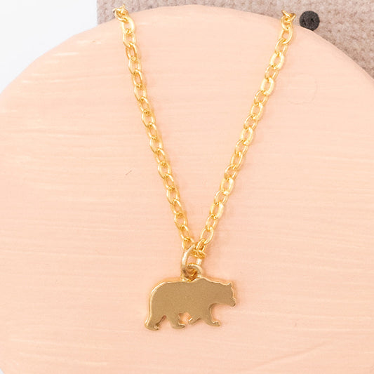 Bear Charm Dainty Necklace