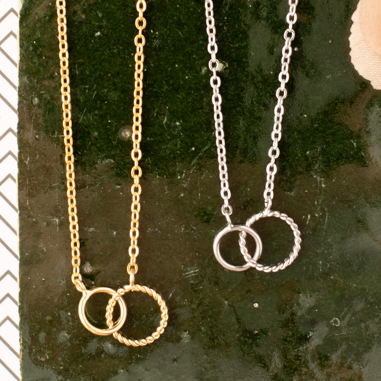 Rings Interlocking Necklace