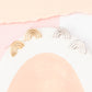 14k Gold or Sterling Silver Rainbow Post Stud Earring