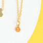 Orange Slice Charm Necklace