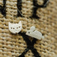Cat and Mouse Post Earring