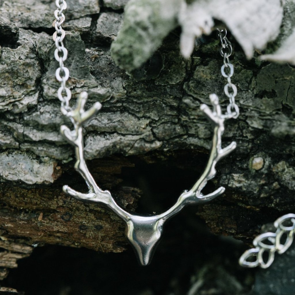 Deer Bust Necklace