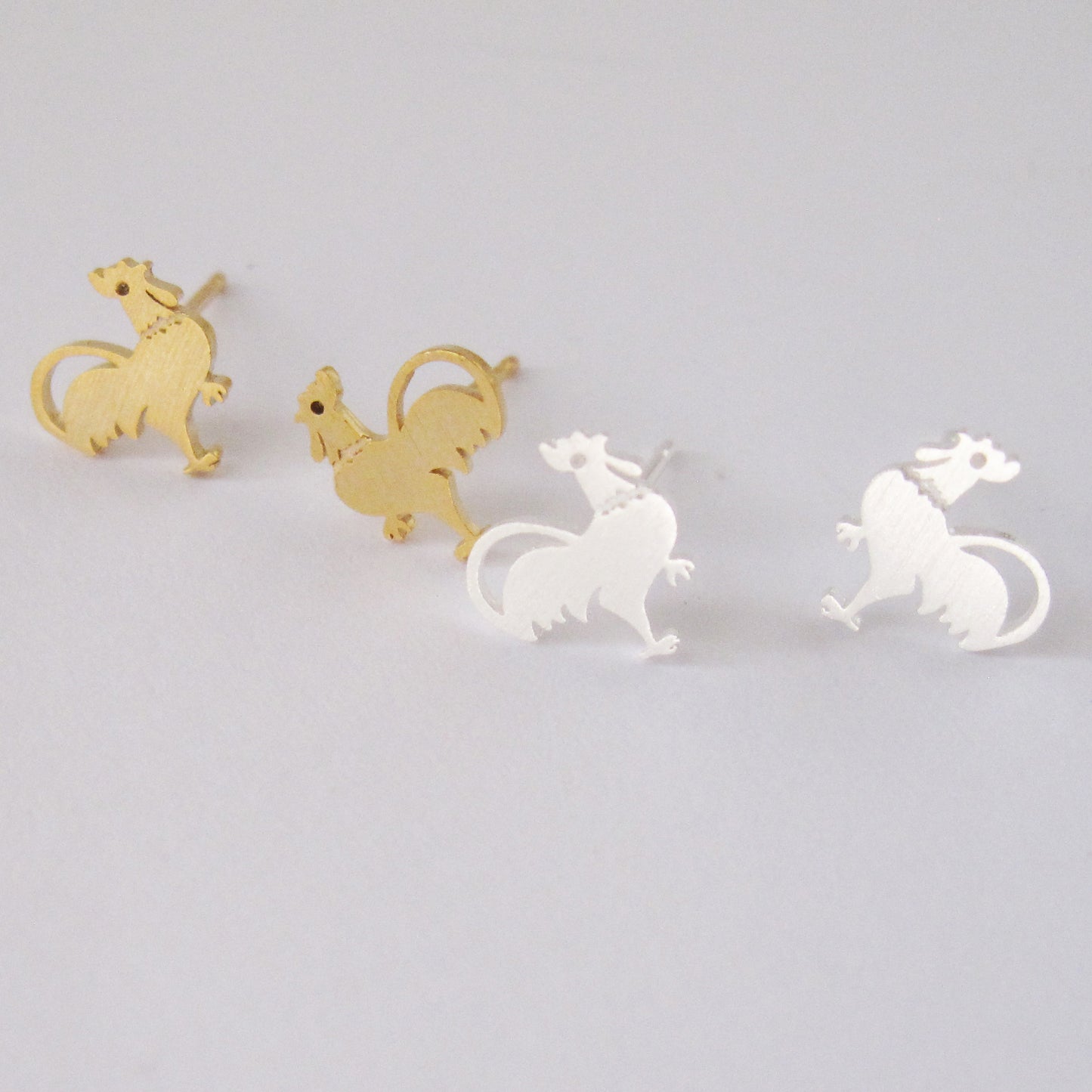 Rooster Post Earring